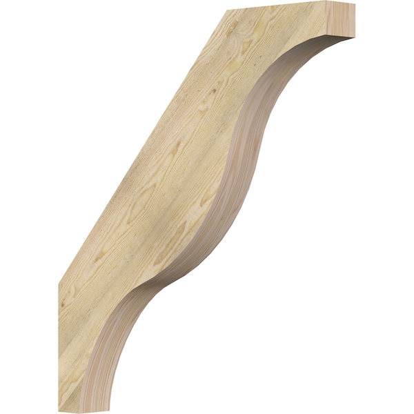 Ekena Millwork 4"W x 32"D x 36"H Funston Rough Sawn Knee Brace, Douglas Fir BRC04X32X36FST00RDF - main